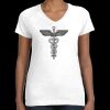 Women's Fine Jersey V-Neck Tee Thumbnail