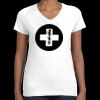 Women's Fine Jersey V-Neck Tee Thumbnail