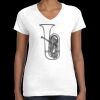 Women's Fine Jersey V-Neck Tee Thumbnail