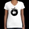 Women's Fine Jersey V-Neck Tee Thumbnail