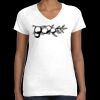 Women's Fine Jersey V-Neck Tee Thumbnail