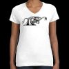 Women's Fine Jersey V-Neck Tee Thumbnail