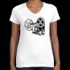 Women's Fine Jersey V-Neck Tee Thumbnail
