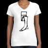 Women's Fine Jersey V-Neck Tee Thumbnail