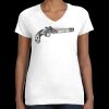 Women's Fine Jersey V-Neck Tee Thumbnail