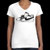Women's Fine Jersey V-Neck Tee Thumbnail