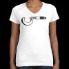 Women's Fine Jersey V-Neck Tee Thumbnail