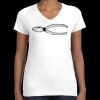 Women's Fine Jersey V-Neck Tee Thumbnail