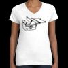 Women's Fine Jersey V-Neck Tee Thumbnail