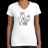 Women's Fine Jersey V-Neck Tee Thumbnail