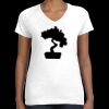 Women's Fine Jersey V-Neck Tee Thumbnail