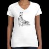 Women's Fine Jersey V-Neck Tee Thumbnail