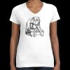 Women's Fine Jersey V-Neck Tee Thumbnail