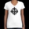 Women's Fine Jersey V-Neck Tee Thumbnail