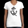 Women's Fine Jersey V-Neck Tee Thumbnail