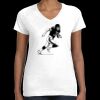 Women's Fine Jersey V-Neck Tee Thumbnail