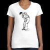Women's Fine Jersey V-Neck Tee Thumbnail
