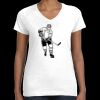 Women's Fine Jersey V-Neck Tee Thumbnail