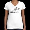 Women's Fine Jersey V-Neck Tee Thumbnail