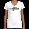 Women's Fine Jersey V-Neck Tee Thumbnail