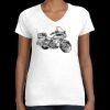 Women's Fine Jersey V-Neck Tee Thumbnail