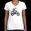 Women's Fine Jersey V-Neck Tee Thumbnail