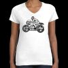 Women's Fine Jersey V-Neck Tee Thumbnail