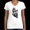 Women's Fine Jersey V-Neck Tee Thumbnail