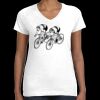 Women's Fine Jersey V-Neck Tee Thumbnail