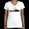 Women's Fine Jersey V-Neck Tee Thumbnail