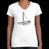 Women's Fine Jersey V-Neck Tee Thumbnail