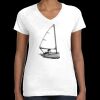 Women's Fine Jersey V-Neck Tee Thumbnail