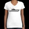 Women's Fine Jersey V-Neck Tee Thumbnail