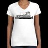 Women's Fine Jersey V-Neck Tee Thumbnail