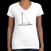 Women's Fine Jersey V-Neck Tee Thumbnail