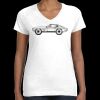 Women's Fine Jersey V-Neck Tee Thumbnail