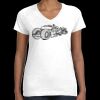 Women's Fine Jersey V-Neck Tee Thumbnail