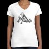 Women's Fine Jersey V-Neck Tee Thumbnail