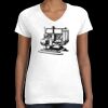 Women's Fine Jersey V-Neck Tee Thumbnail