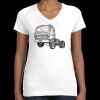 Women's Fine Jersey V-Neck Tee Thumbnail