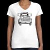 Women's Fine Jersey V-Neck Tee Thumbnail