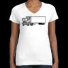 Women's Fine Jersey V-Neck Tee Thumbnail