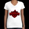 Women's Fine Jersey V-Neck Tee Thumbnail