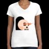 Women's Fine Jersey V-Neck Tee Thumbnail