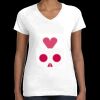 Women's Fine Jersey V-Neck Tee Thumbnail