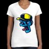 Women's Fine Jersey V-Neck Tee Thumbnail