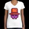 Women's Fine Jersey V-Neck Tee Thumbnail