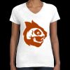 Women's Fine Jersey V-Neck Tee Thumbnail