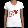 Women's Fine Jersey V-Neck Tee Thumbnail