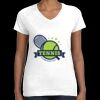 Women's Fine Jersey V-Neck Tee Thumbnail